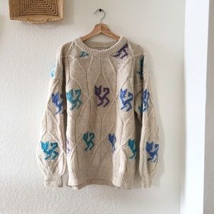 100% Alpaca Wool Handicraft Sweater Made in Peru